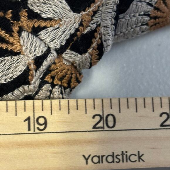 Sigrid Olsen Womens Size XS Indian Jacquard Floral Print V-Neck Cardigan Sweater - Picture 6 of 10